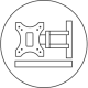 LCD Monitor Mount and Shelving Options