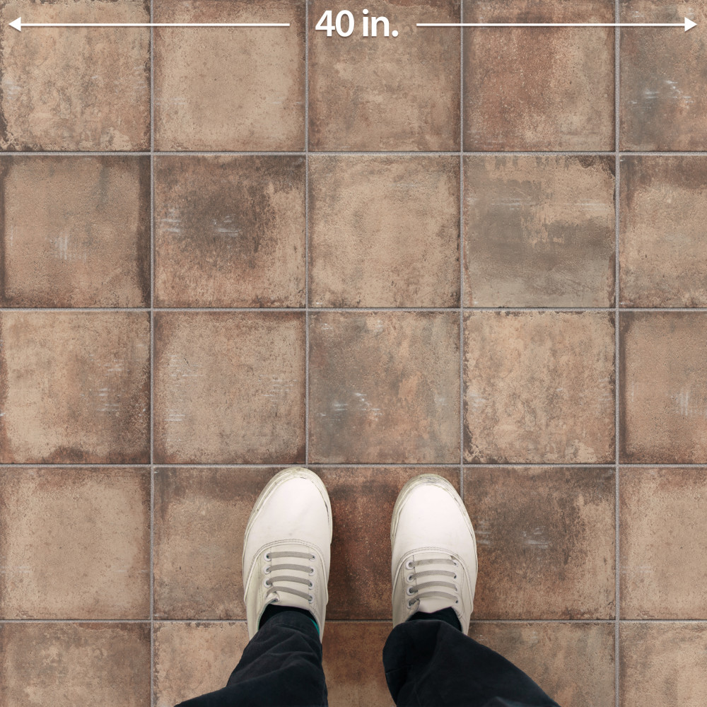 D’Anticatto Marrone 8-3/4 in. x 8-3/4 in. Porcelain Floor and Wall Tile