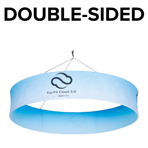 Circle 8'w x 2'h Double-Sided