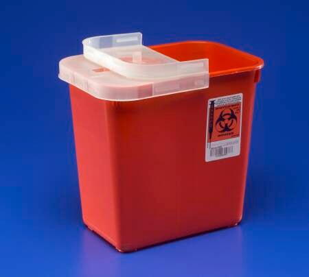 SharpSafety™ Multi-purpose Sharps Container, 2 Gallon, 10.5 x 10 x 7.25 Inch