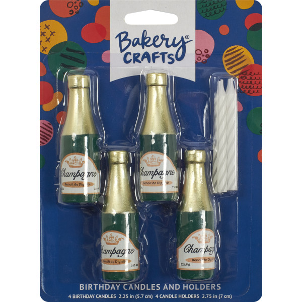 Champagne Bottle Candle Holder
