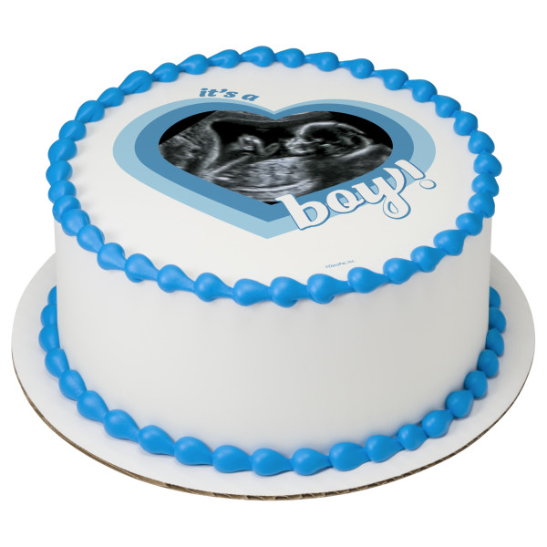It's A Boy! PhotoCake® Edible Image® Frame