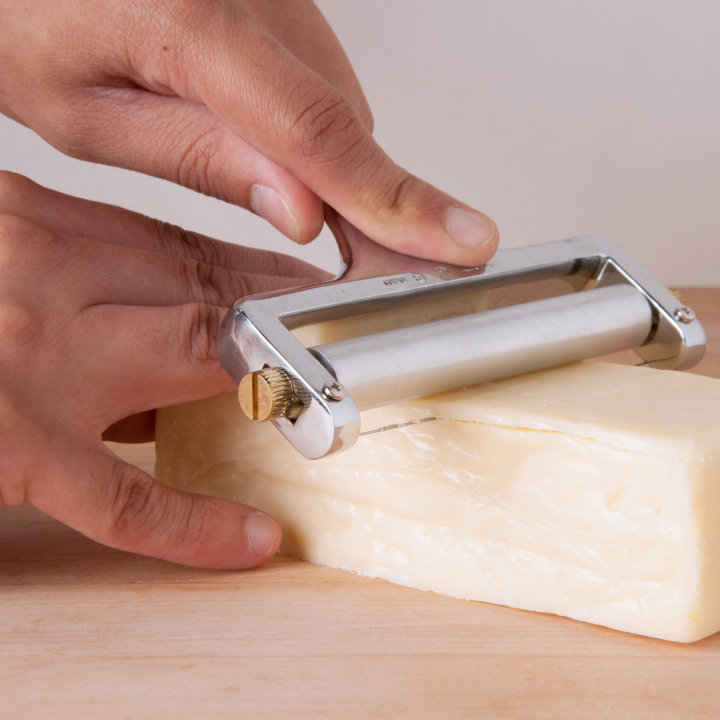 Heavy-duty chrome-plated adjustable wire cheese cutter