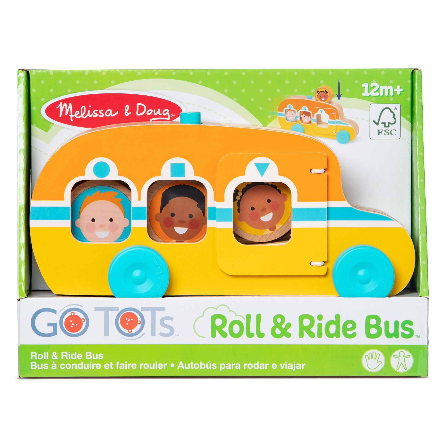 Melissa & Doug GO TOTs Roll & Ride Bus image number null