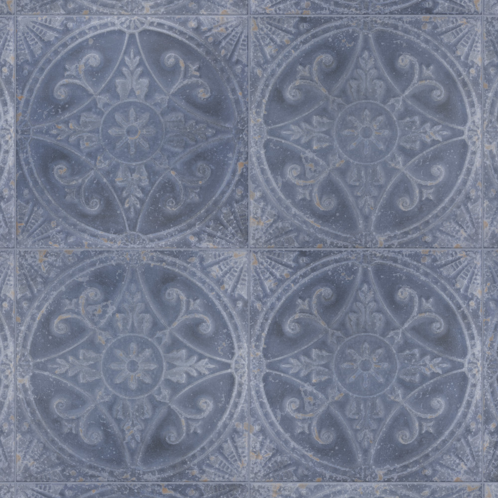 Saja Cyan 13x13 Square Ceramic Floor and Wall Digital Pattern