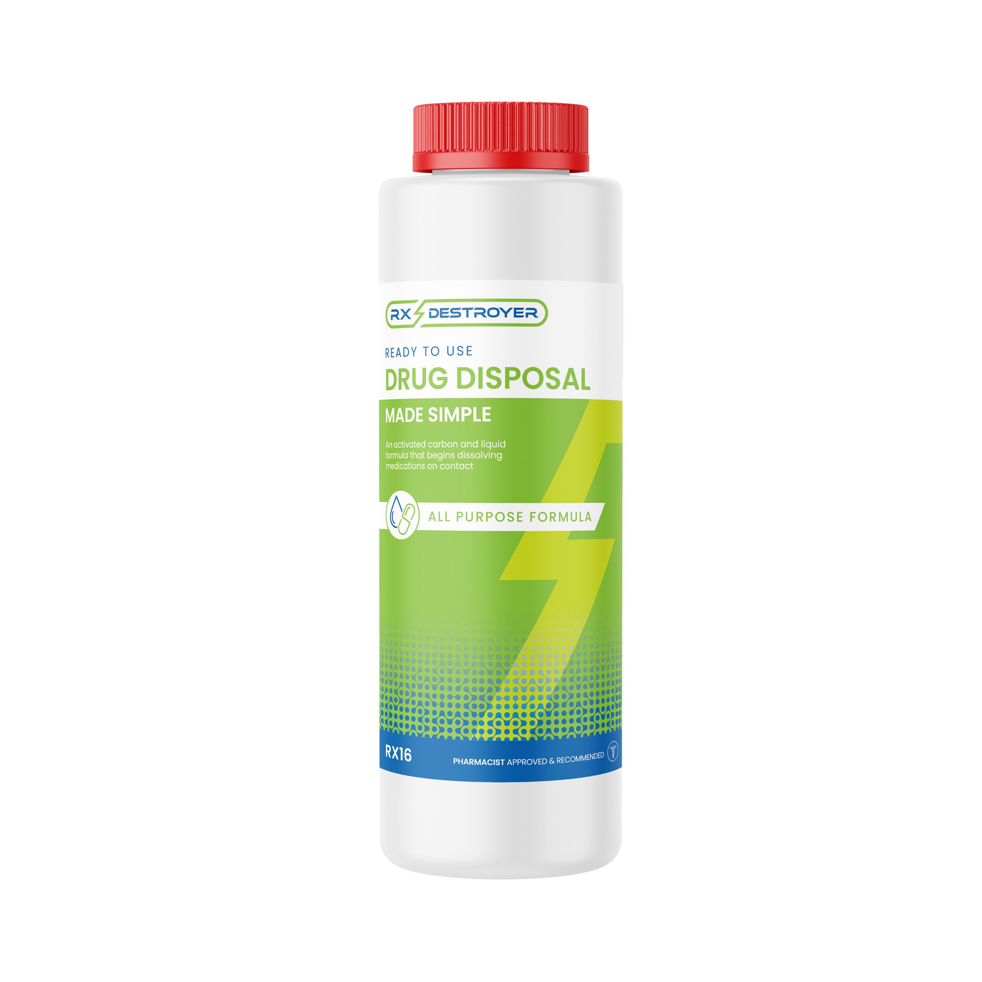 Rx Destroyer™ Pharmaceutical Disposal System, 16-ounce bottle
