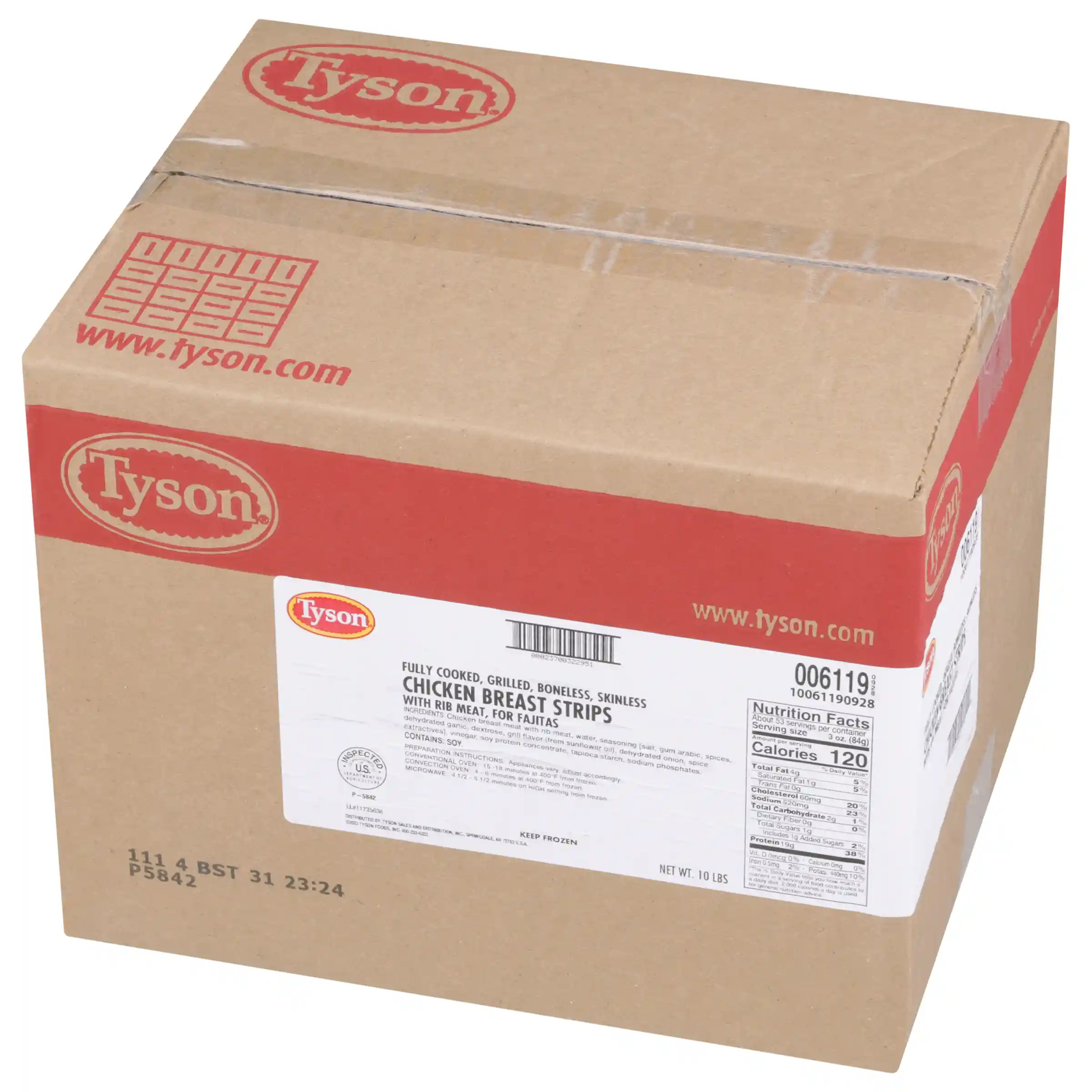 Tyson® Fully Cooked Fajita Chicken Breast Strips_image_5