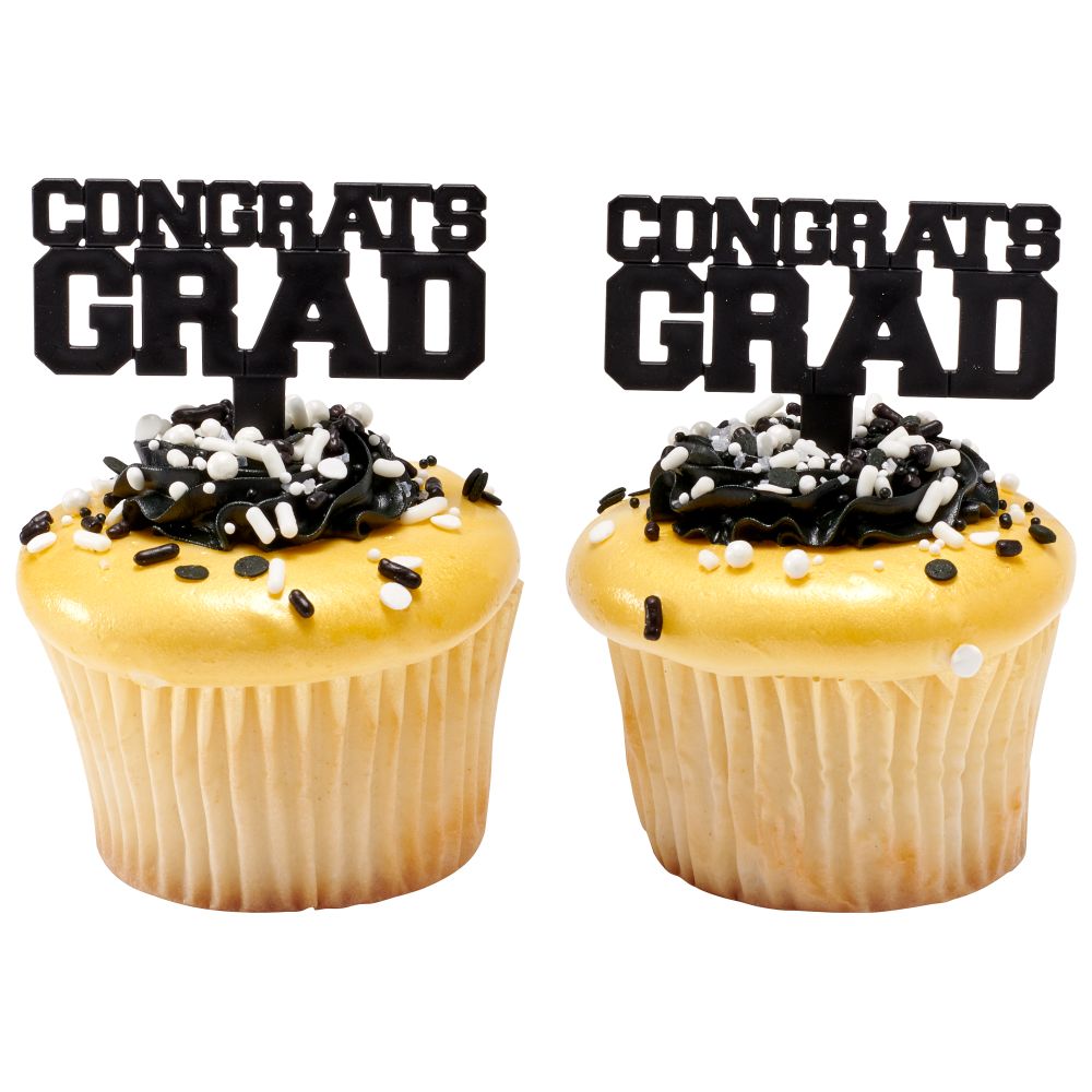 Image Cake Black Congrats Grad
