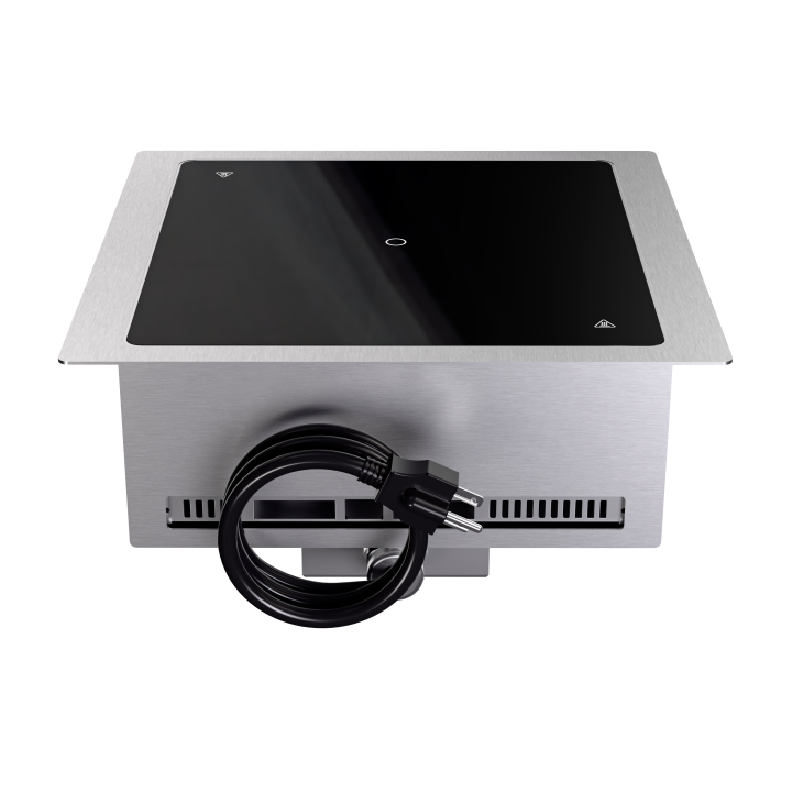208- to 240-volt 2,900-watt single-hob drop-in induction range with programs
