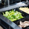 Half-size 4-inch-deep Super Pan® low-temperature plastic pan in black