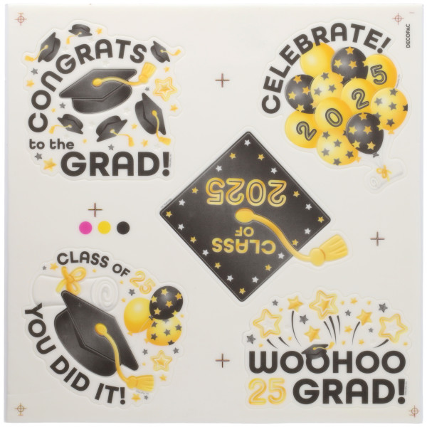 2025 Graduation Medallions SugarStyle® Edible Decorations