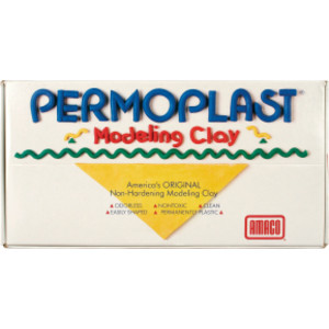Permoplast Modeling Clay, Green, 1 lb.