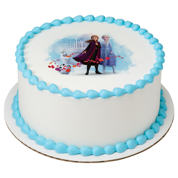 Disney Frozen II Elsa, Anna and Olaf PhotoCake® Edible Image®