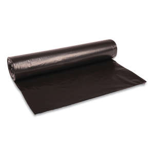 Pitt Plastics, Industrial Heavy Duty Plus HDPE , 55 gal Capacity, 24 in Wide, 50 in High, 1.15 Mils Thick, Black