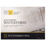 St Cuthberts Saunders Waterford Watercolor Block Rough White 140lb 20 Sheet 12 x 9 inch