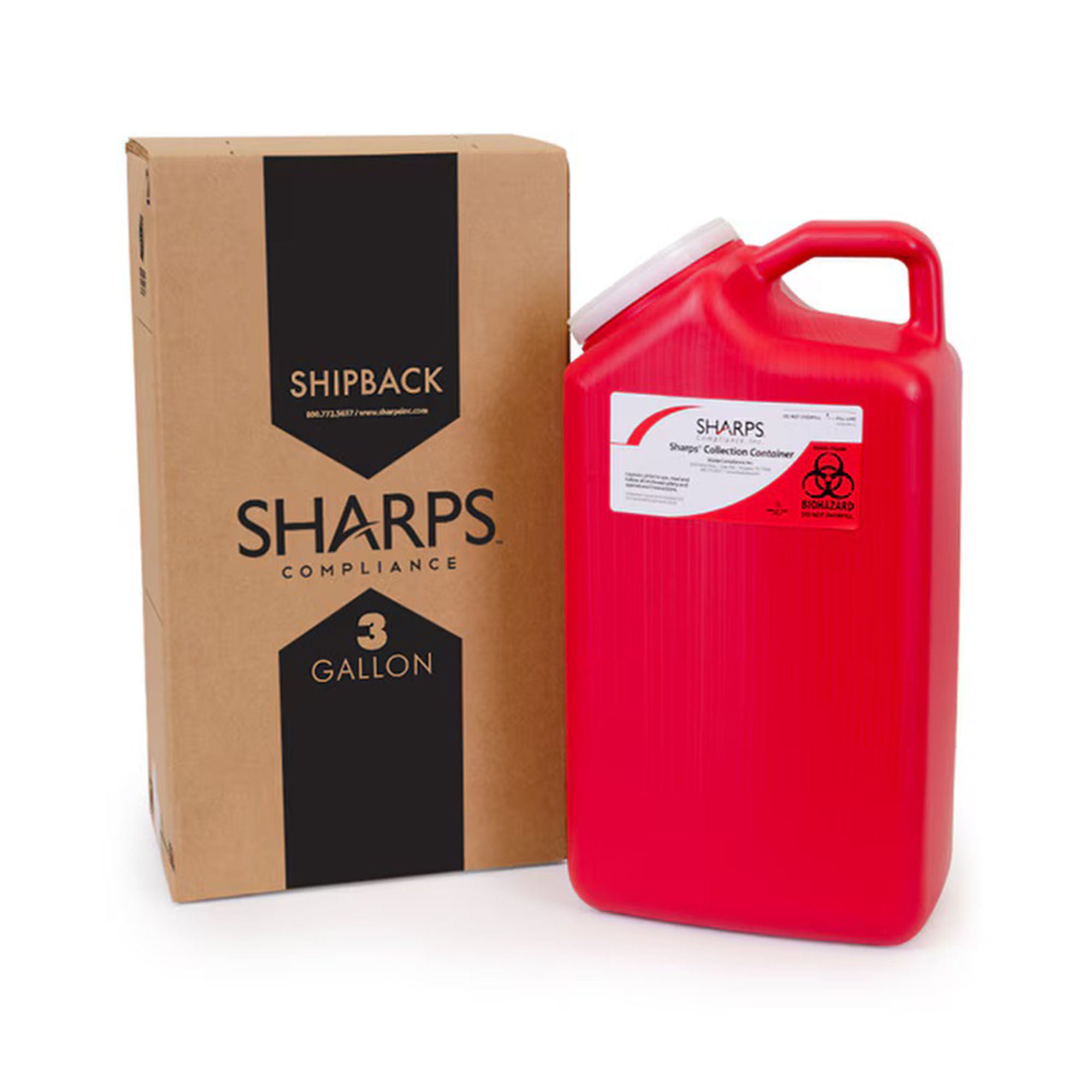 Sharps Recovery System™ Mailback Sharps Container, 3 Gallon, 17 x 6 x 9 Inch