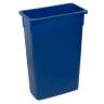 Carlisle, TrimLine, 23 gal, LLDPE, Blue, Rectangle, Receptacle