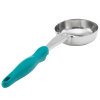 6-ounce one-piece heavy-duty solid round Spoodle® utensil with teal nylon handle