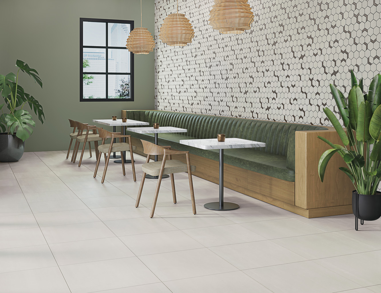 Native Metals Noble Platinum 24x24 and Noble Platinum Hex Mosaic with Iron