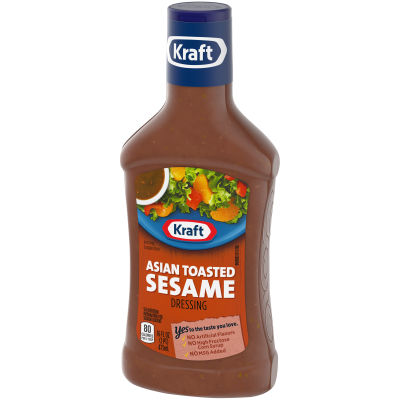 Kraft Asian Toasted Sesame Dressing, 16 fl oz Bottle