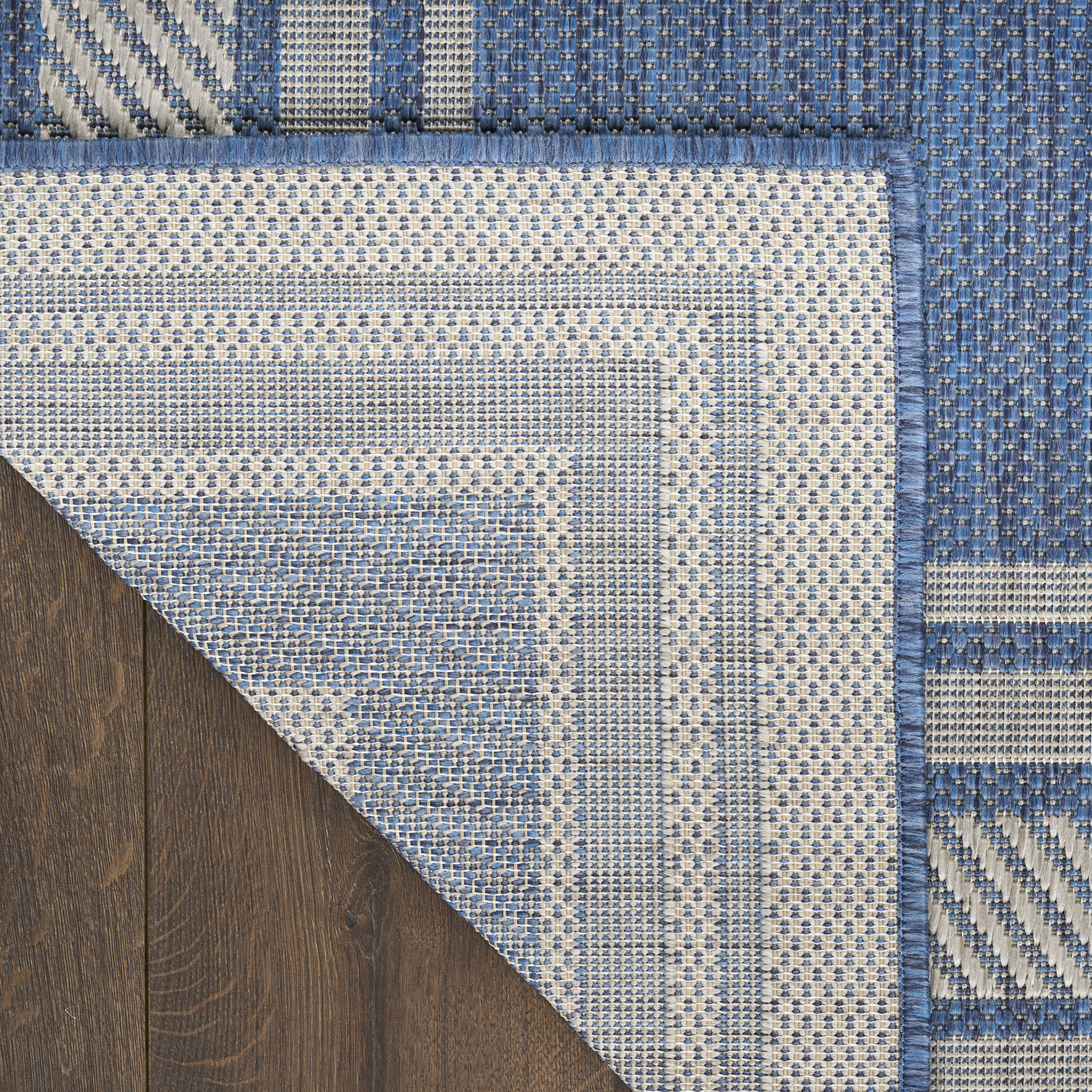 Nourison Horizon Indoor/Outdoor 8' x 10' Denim Modern Rug