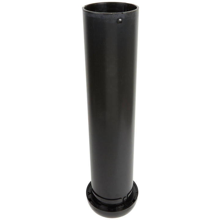 23-inch-deep in-counter adjustable gasket cup dispenser in black