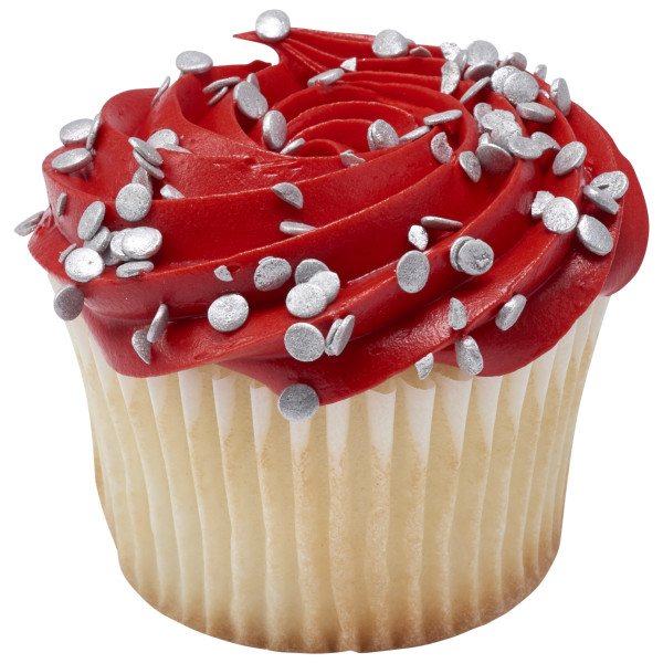 Silver Confetti - Red 3 Free Quins