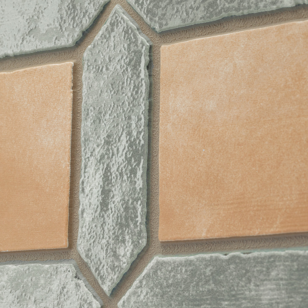 Picket Arendel Green with Terra Square 14-5/8 in. x 22-1/2 in. Porcelain Floor and Wall Tile