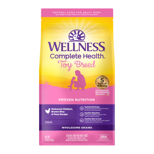 Wellness Complete Health Grained Toy Breed Chicken & Rice Front packaging