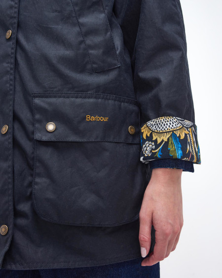 Barbour x William Morris Gallery Shelton Waxed Jacket