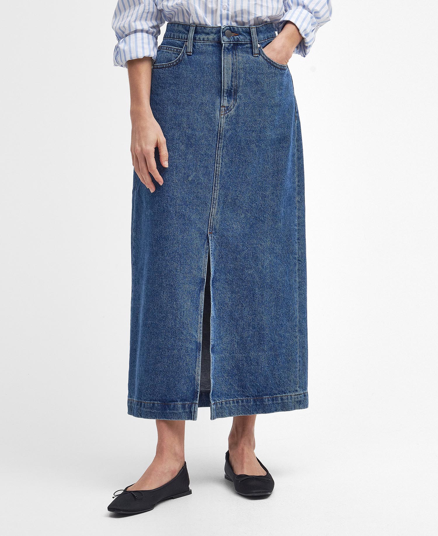 Ella Denim Midi Skirt image number 1