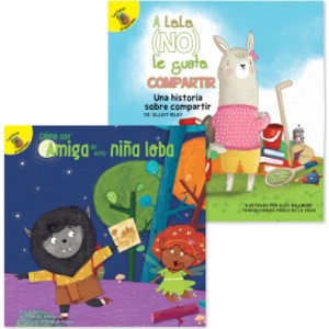Spanish Friendship & Sharing Social Skills Book Set, 2 Books