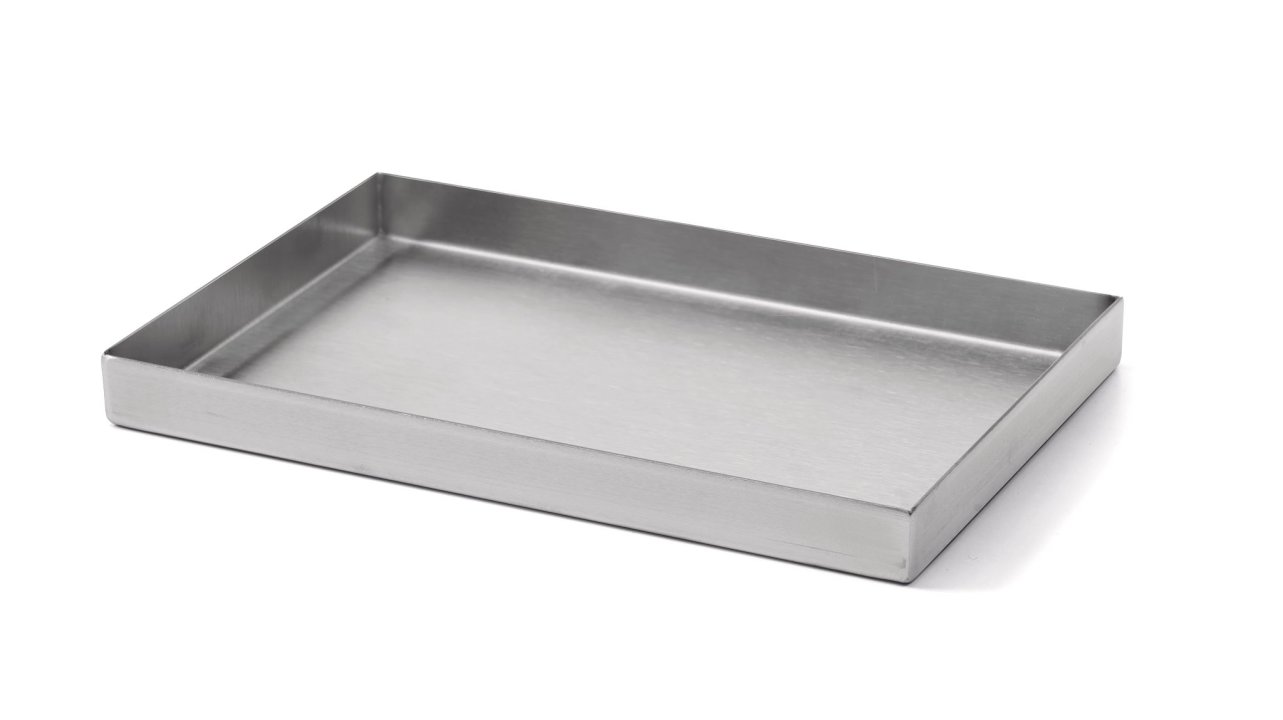 Paella pan 22 x 14 cm stainless steel