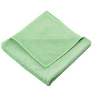Unger, MicroWipe 4000 Heavy Duty Microfiber Cleaning Cloth, 15"x16", Green