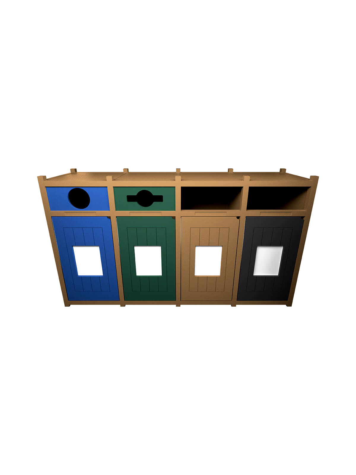 VISION – Quad – Unit – Circle-Mixed-Full-Full – Cedar-Blue-Green-Black
