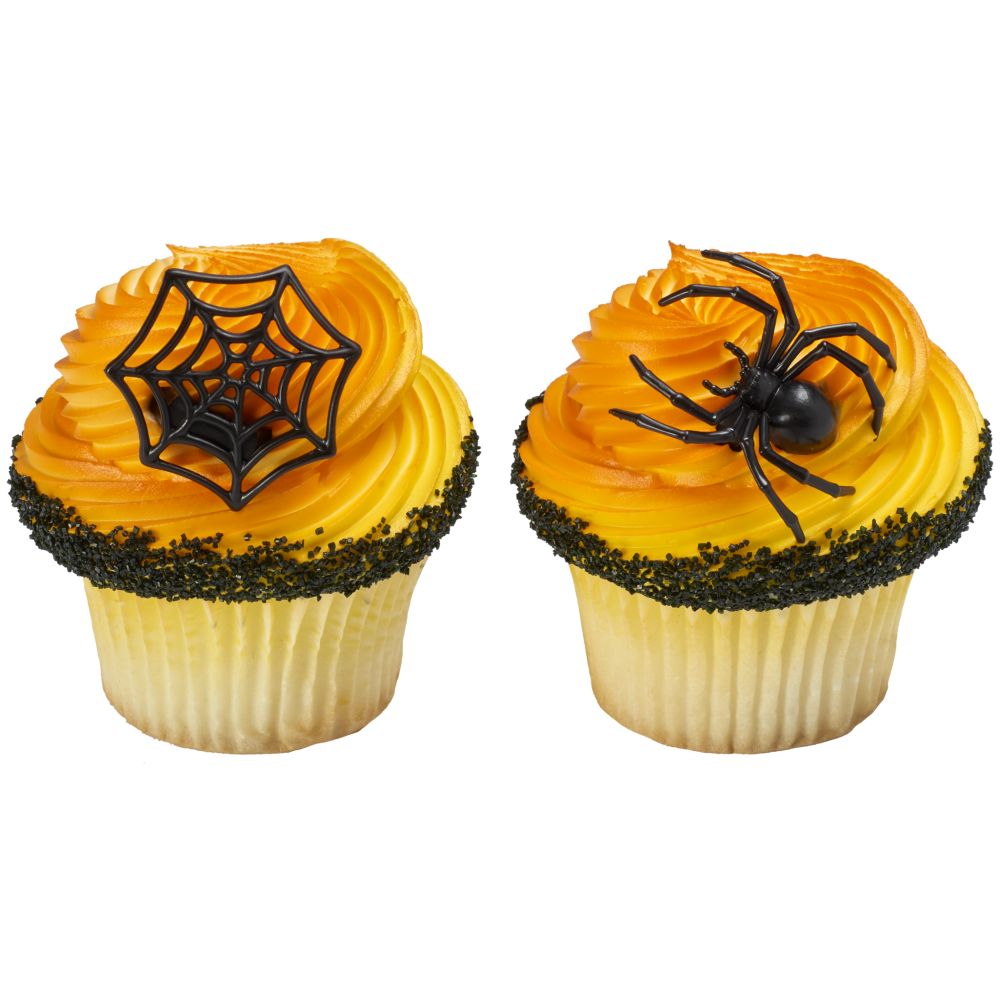 Image Cake Ghoulish Spider and Web
