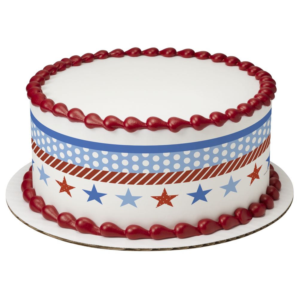 Image Cake Cottagecore Stars & Stripes