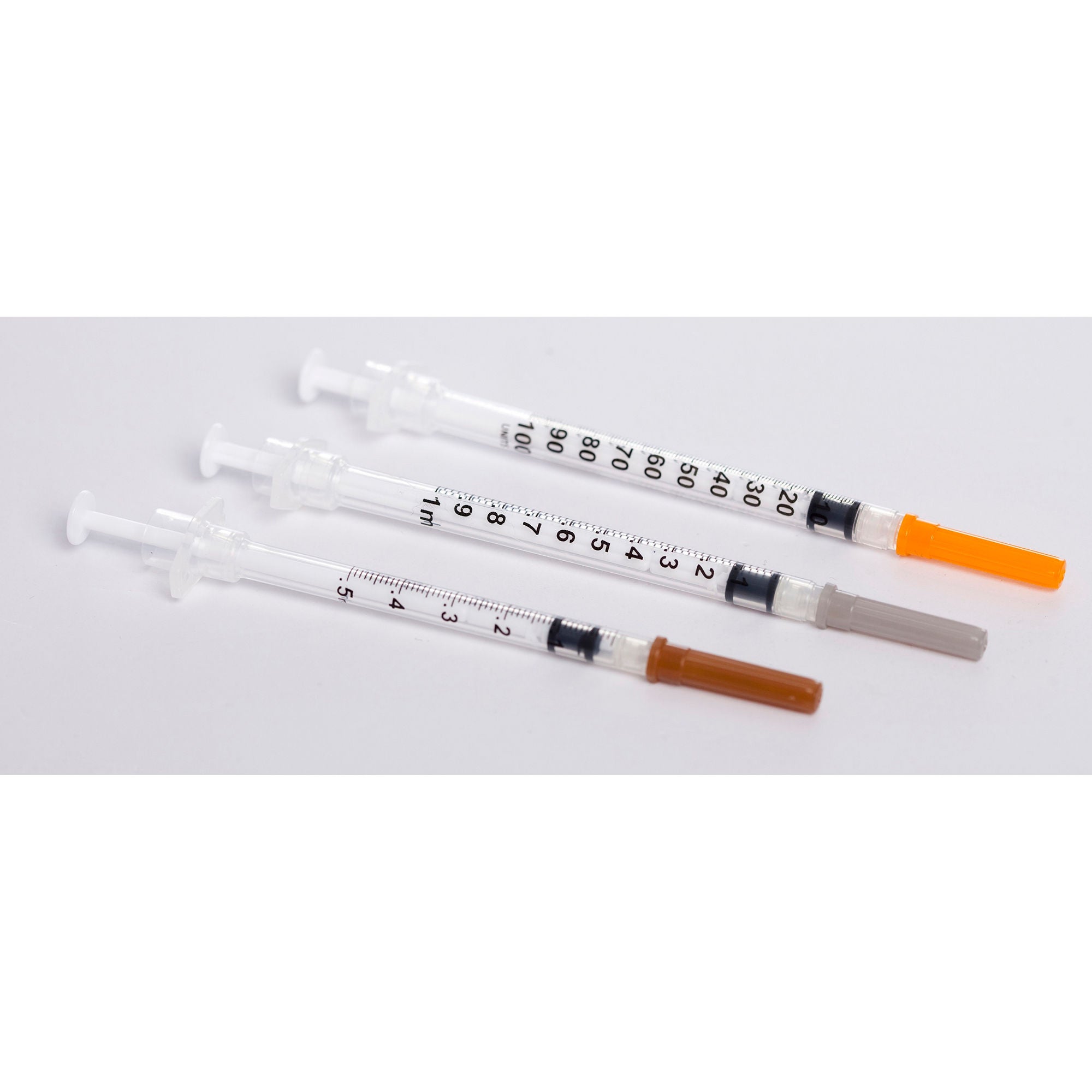 Sol-Care™ 1 mL Tuberculin Syringe with Needle, 27 Gauge, 1/2 Inch Needle Length