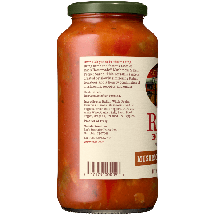 Mushroom & Bell Pepper Sauce, 24 oz - Left Image