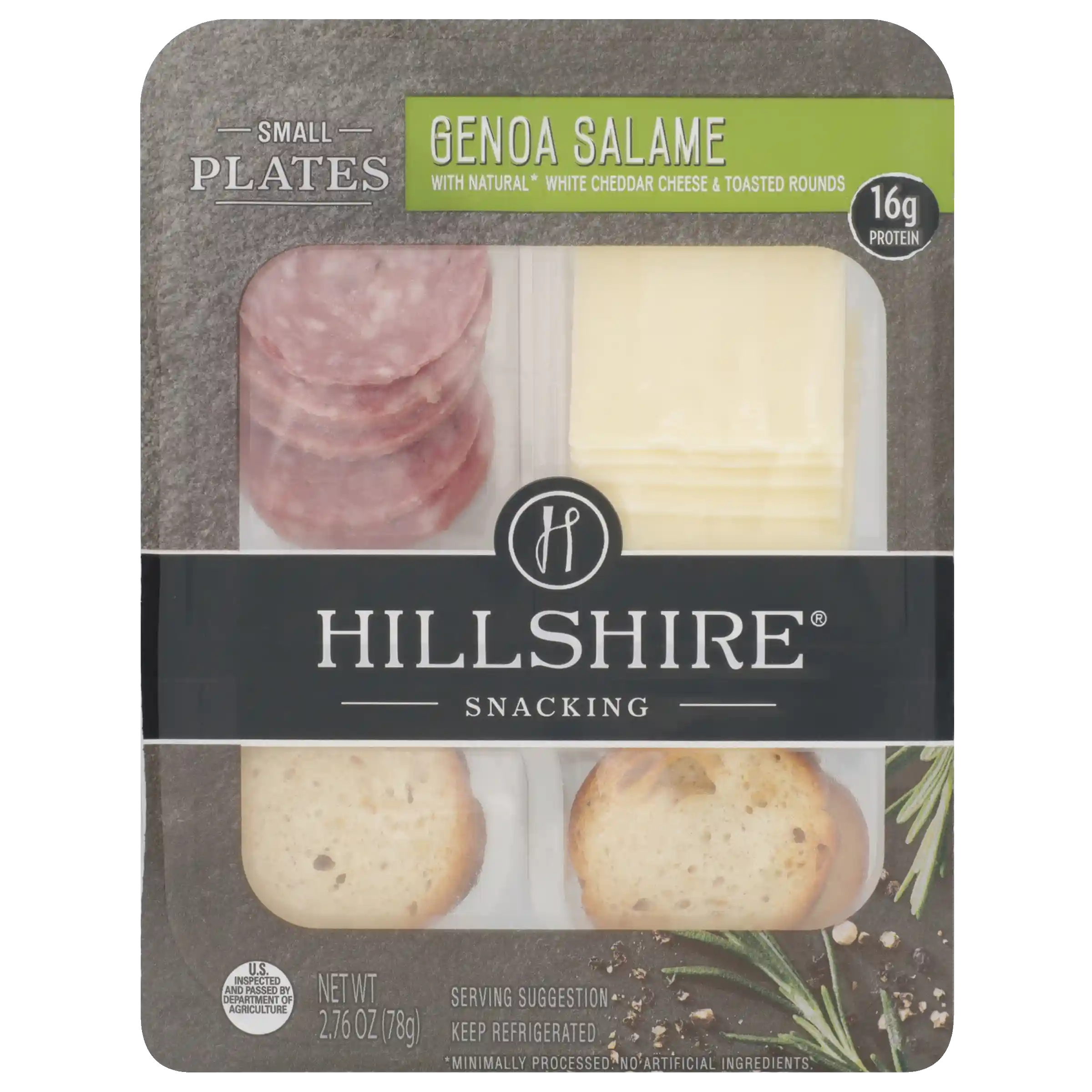 Hillshire® Snacking Small Plates, Genoa Salami Deli Lunch Meat and White Cheddar Cheese, 2.76 oz_image_11