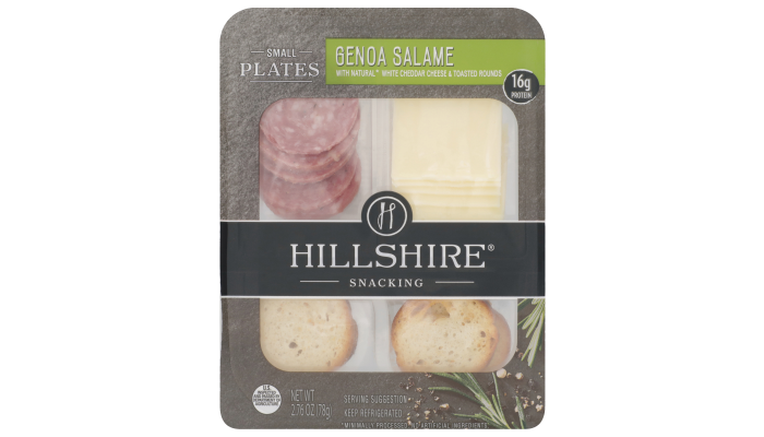 Hillshire® Snacking Small Plates, Genoa Salami Deli Lunch Meat and White Cheddar Cheese, 2.76 oz_image_2