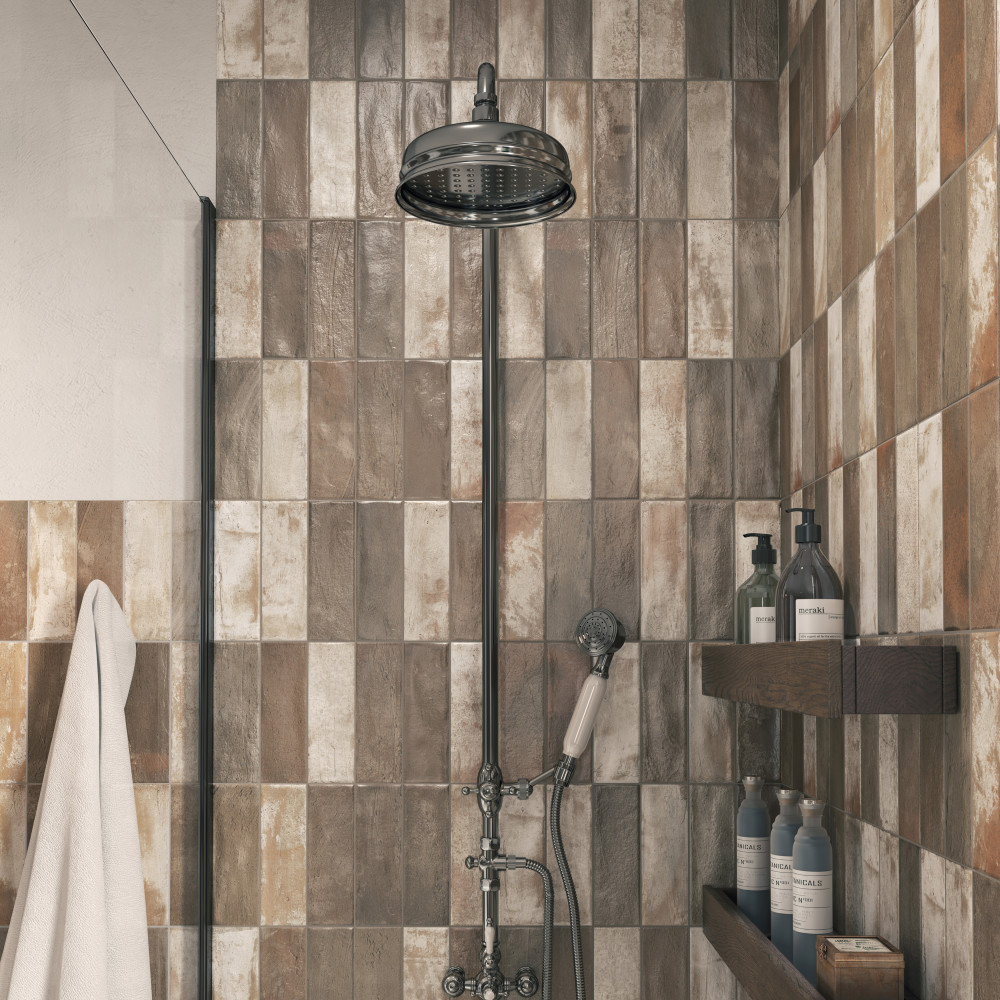 Kings Mud Cocoa 7-7/8 in. x 15-3/4 in. Ceramic Wall Tile