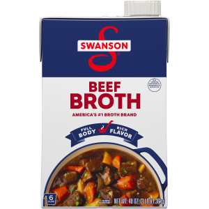 Swanson® 100% Natural Beef Broth, 48 oz Carton (8 Pack)