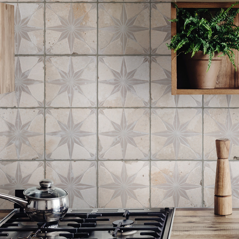 Kings Star Luxe White 17-5/8 in. x 17-5/8 in. Ceramic Floor and Wall Tile