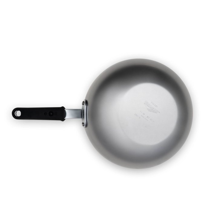 11-inch carbon steel stir-fry pan with silicone handle