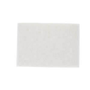 3M,  Super Polish 4100 Rectangular Floor Pad, 12"x18, White