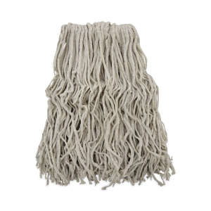 Boardwalk, Cotton Cut-End Wet Mop Head with 1" Headband, #32, White