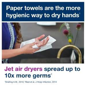 Tork, H2 Xpress Compressed Advanced, Folded Towel, Multifold, 1 ply, White