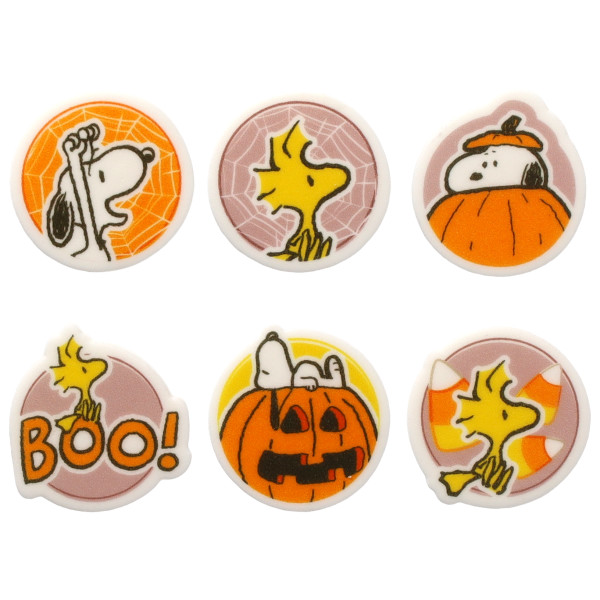 Peanuts® Snoopy® Happy Halloween - Red 3 Free Sweet Décor® Edible Decorations