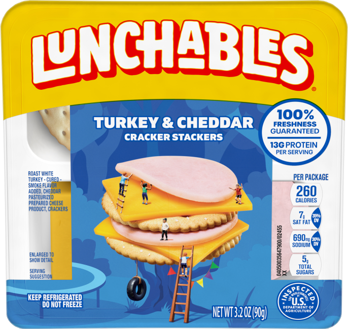 Lunchables Turkey & Cheddar Cheese with Crackers, 3.2 oz Tray